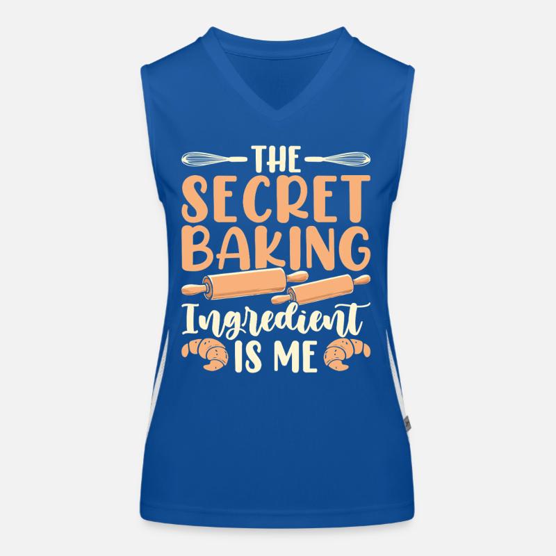 Baking Baker Bakery Women's Functional Contrast Tank Top