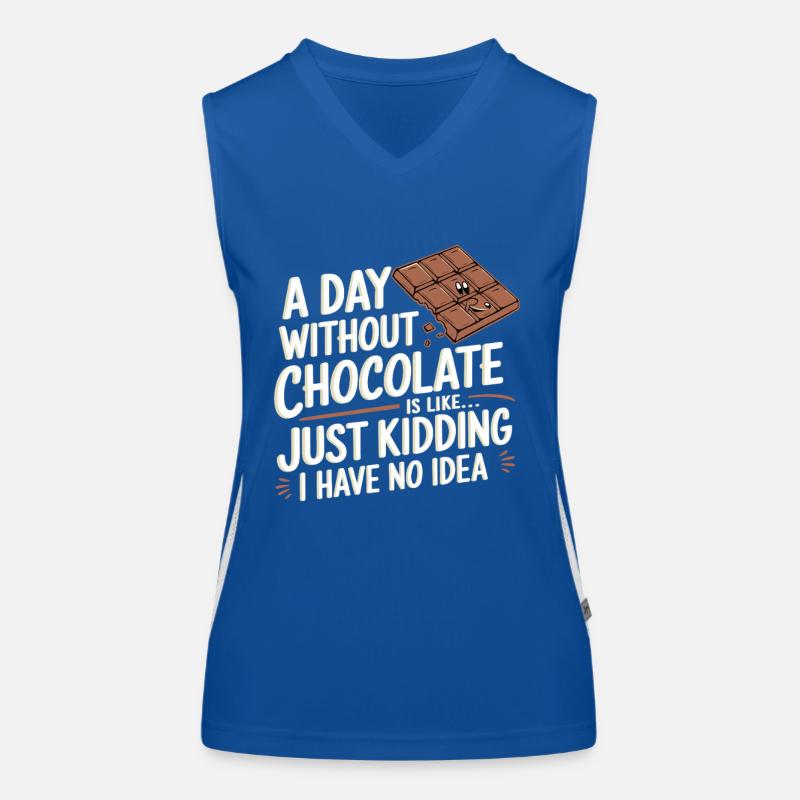 Chocolat Débardeur respirant contrasté Femme