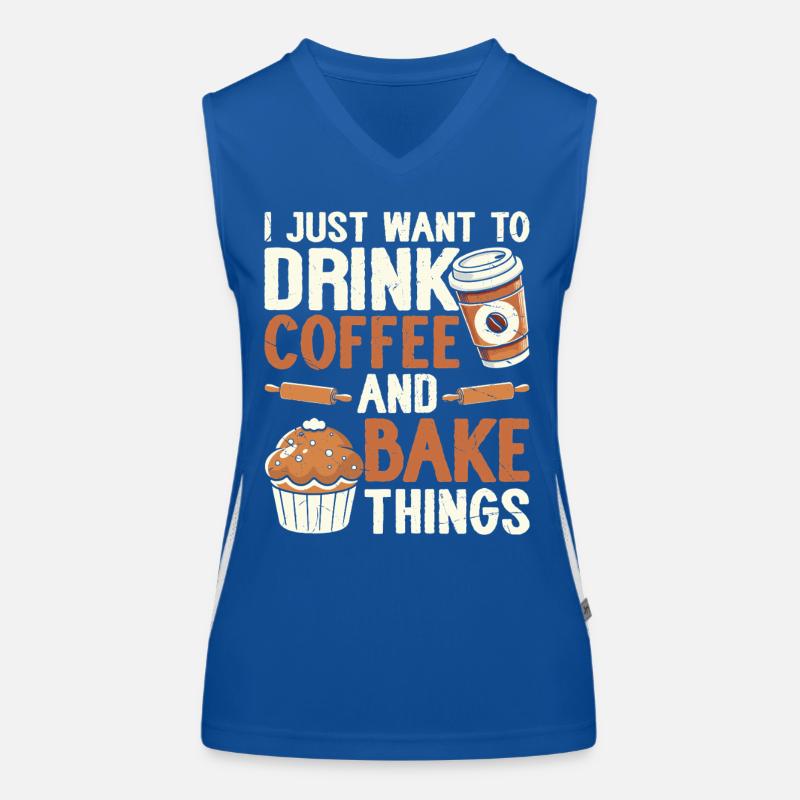 Baking Baker Bakery Women's Functional Contrast Tank Top