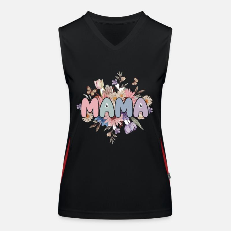 Mama Funktionelles Kontrast-Tank Top für Frauen
