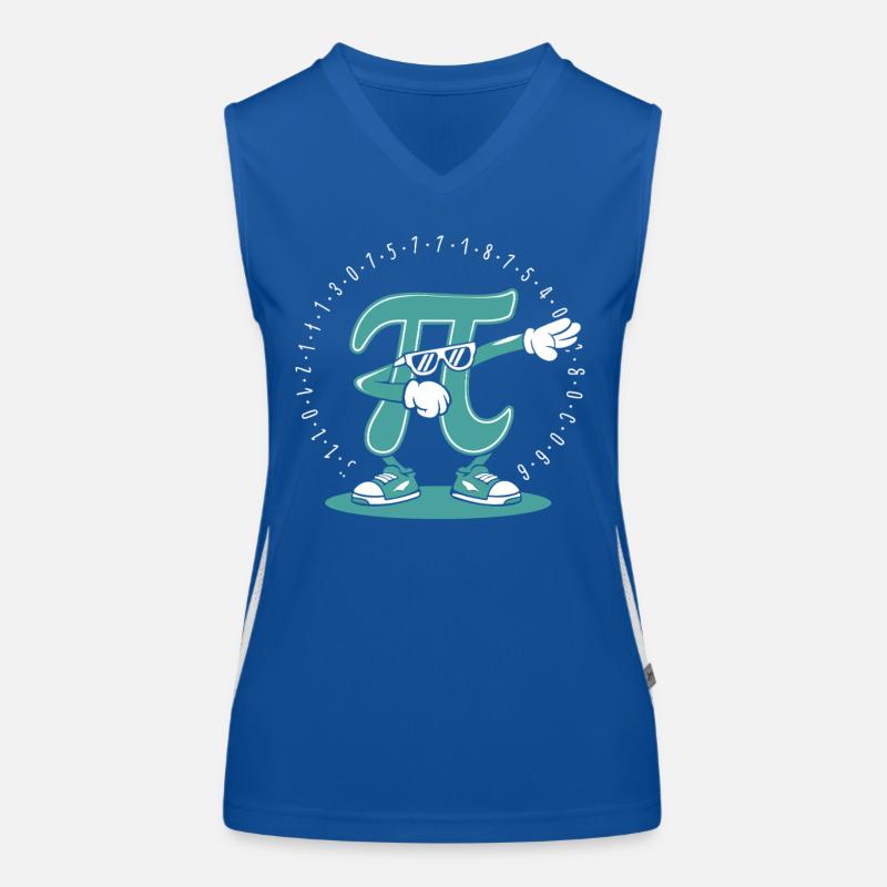 Pi Mathe Funktionelles Kontrast-Tank Top für Frauen