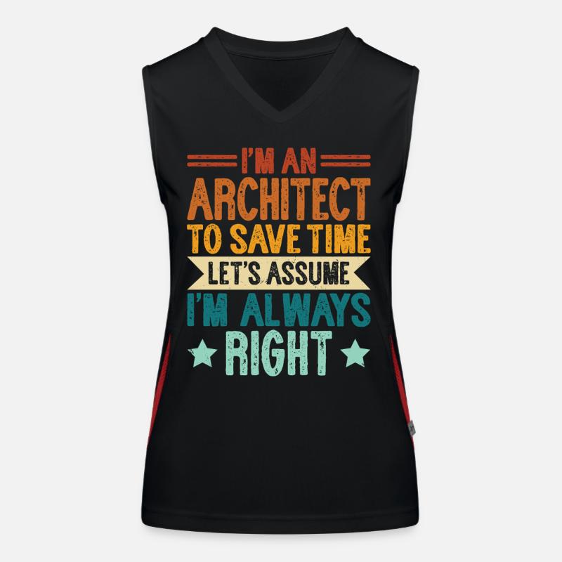 Architecte Débardeur respirant contrasté Femme