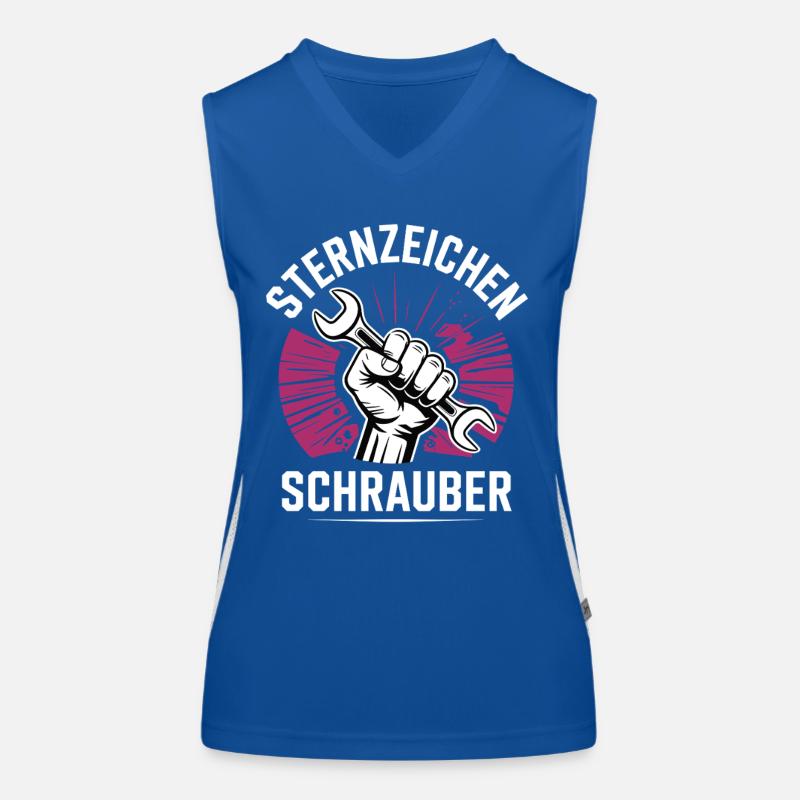 Sternzeichen Schrauber – Funktionelles Kontrast-Tank Top für Frauen