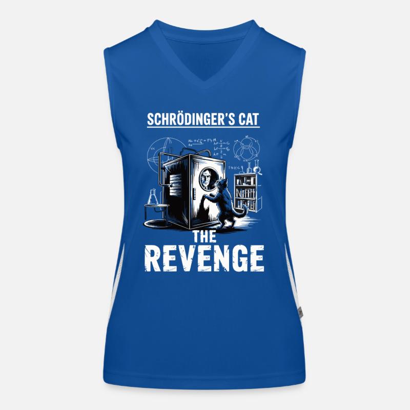 Schroedinger's cat Revenge Women's Functional Contrast Tank Top