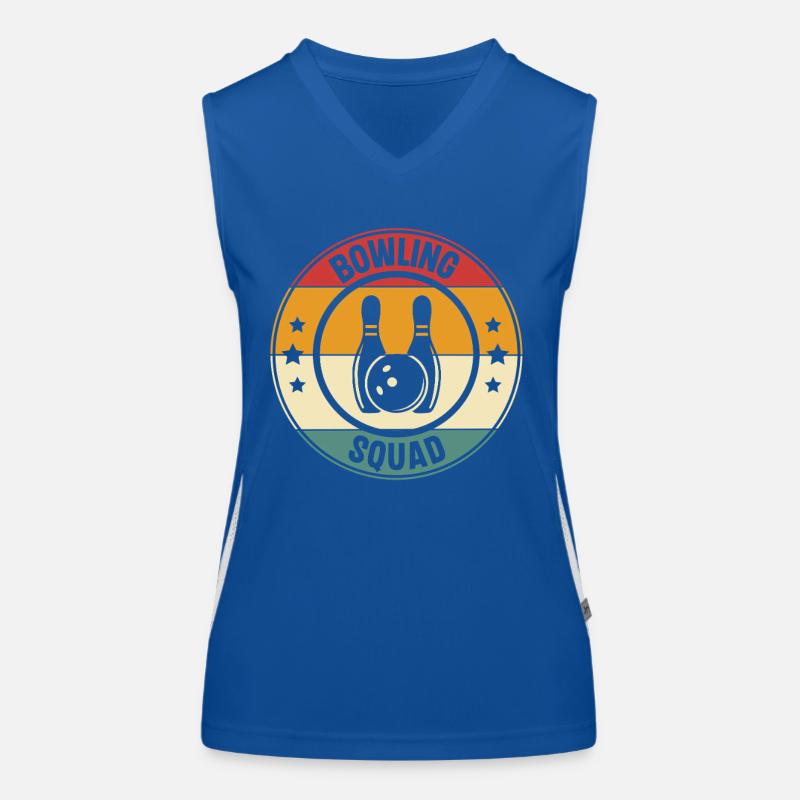 Bowling Squad Funktionelles Kontrast-Tank Top für Frauen