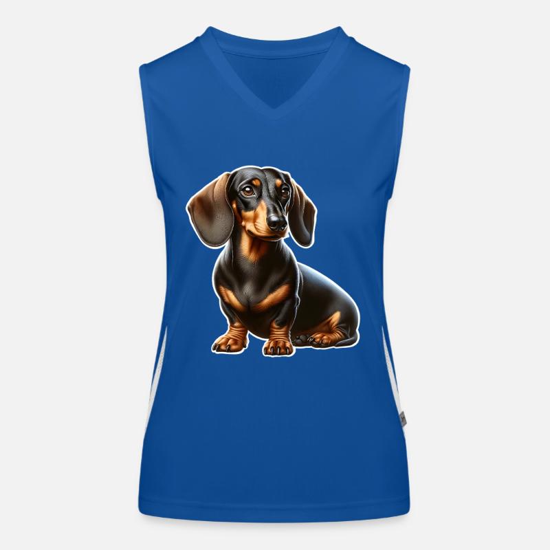 Teckel Débardeur respirant contrasté Femme