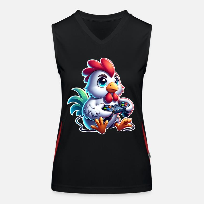 Poulet Gaming Débardeur respirant contrasté Femme