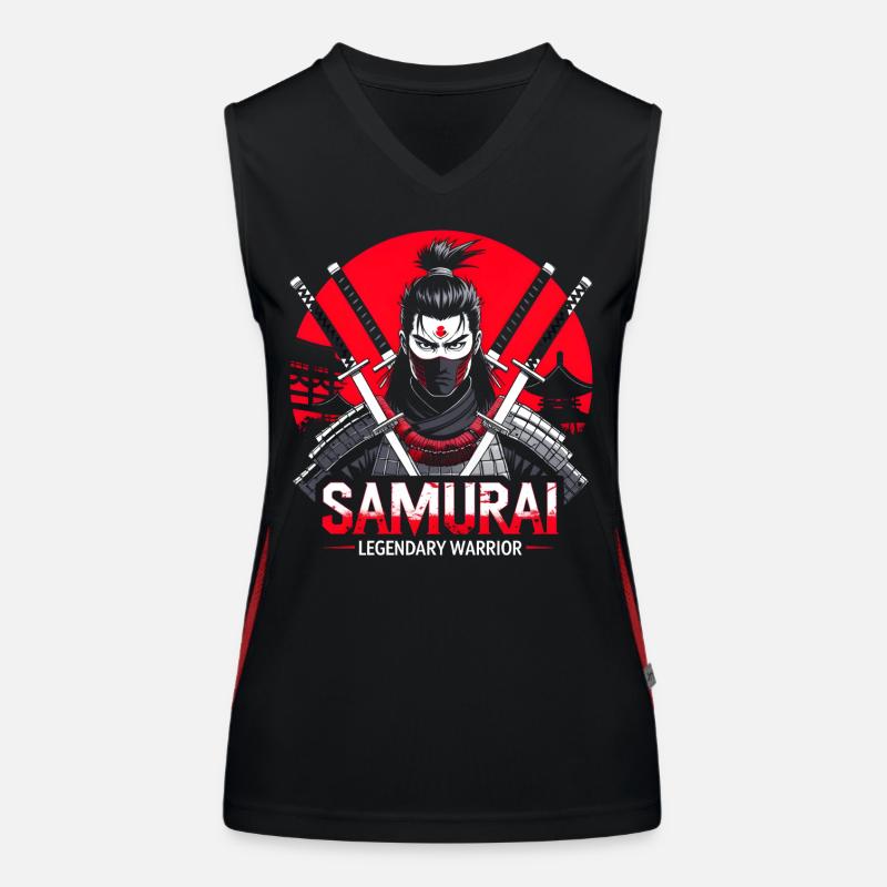Samurai Warrior Women's Functional Contrast Tank Top