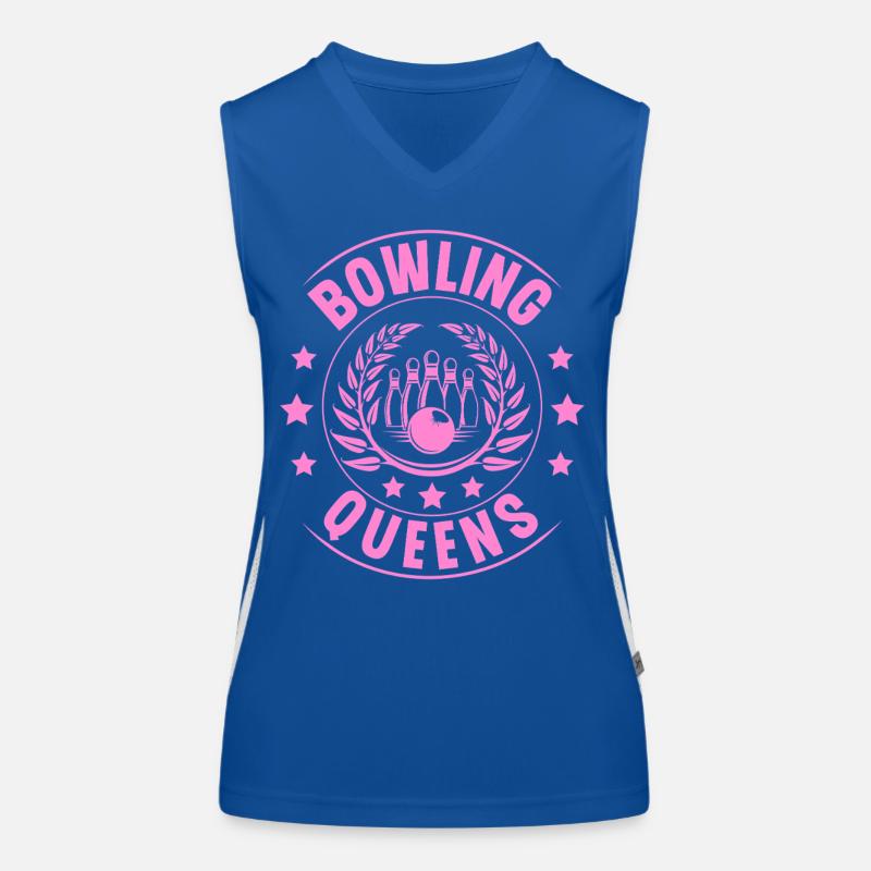 Bowling Queens Funktionelles Kontrast-Tank Top für Frauen
