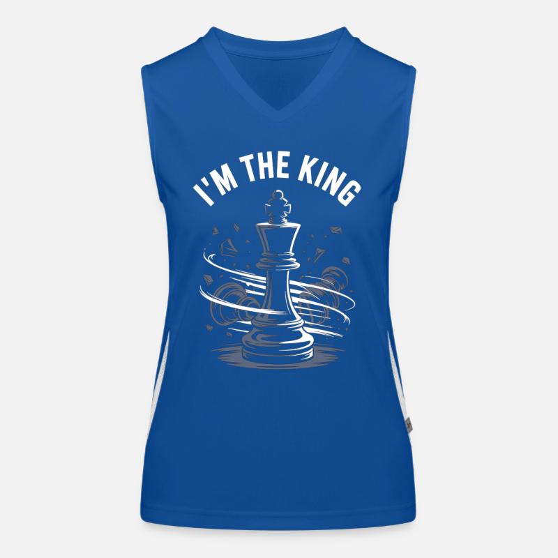 Je suis le roi – Conception d’échecs Débardeur respirant contrasté Femme