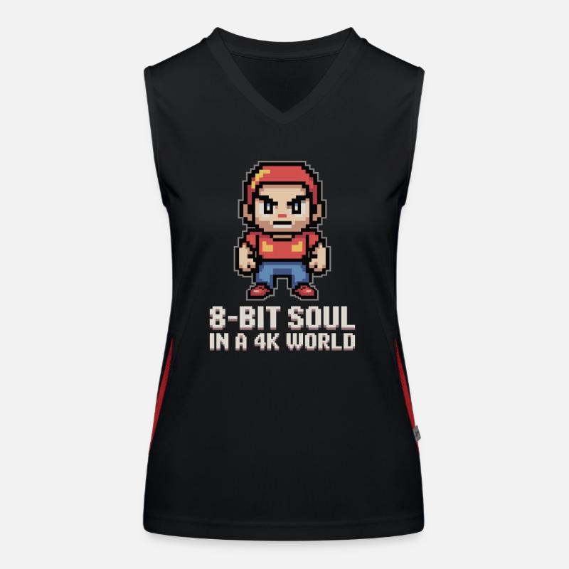 Soul 8 bits dans un monde 4K Débardeur respirant contrasté Femme