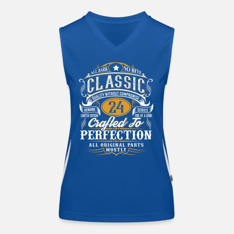 24th Birthday Women's Functional Contrast Tank Top