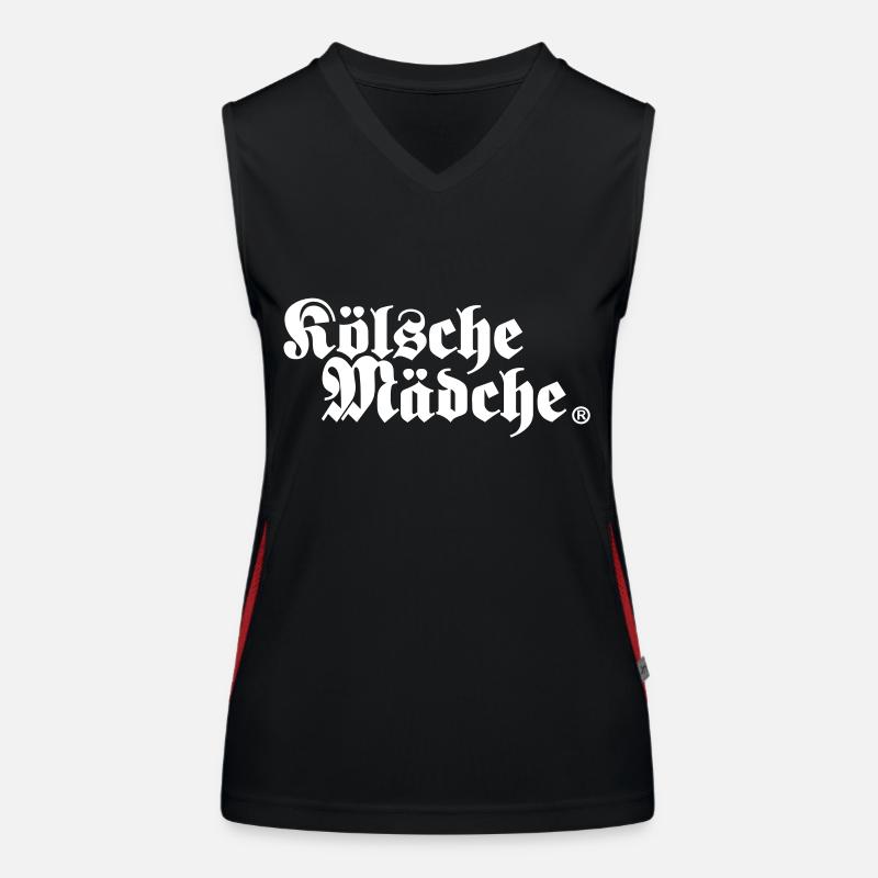 Kölsche Mädche - Cities Funktionelles Kontrast-Tank Top für Frauen