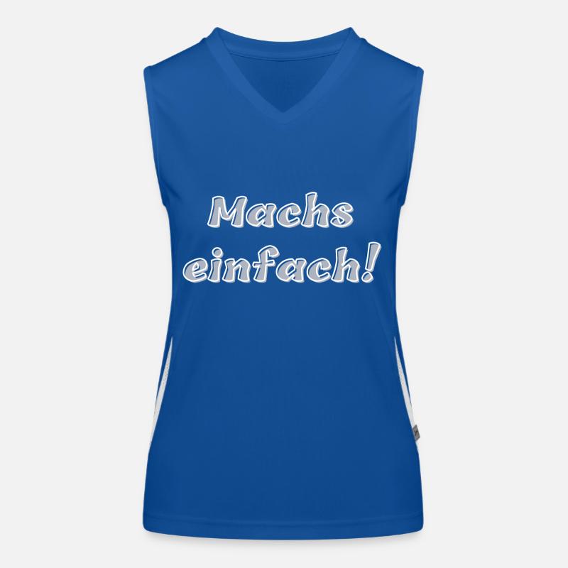Machs einfach Funktionelles Kontrast-Tank Top für Frauen