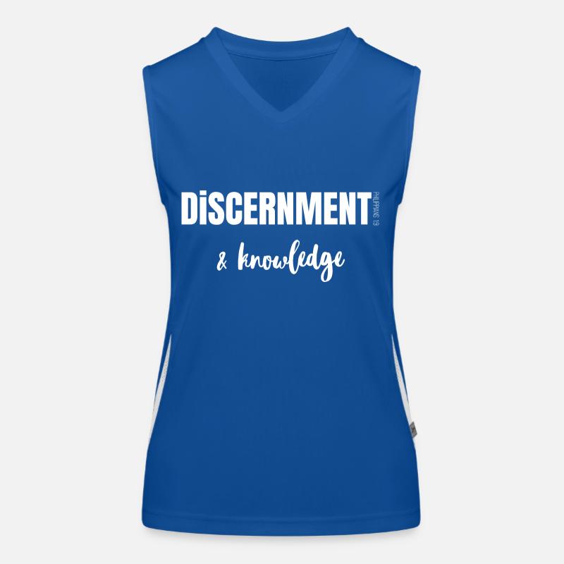 Discernement et Connaissance - Phi/1:9 Débardeur respirant contrasté Femme