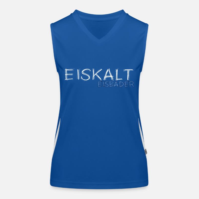 eiskalter Eisbader Winterschwimmen im Eisbad Funktionelles Kontrast-Tank Top für Frauen