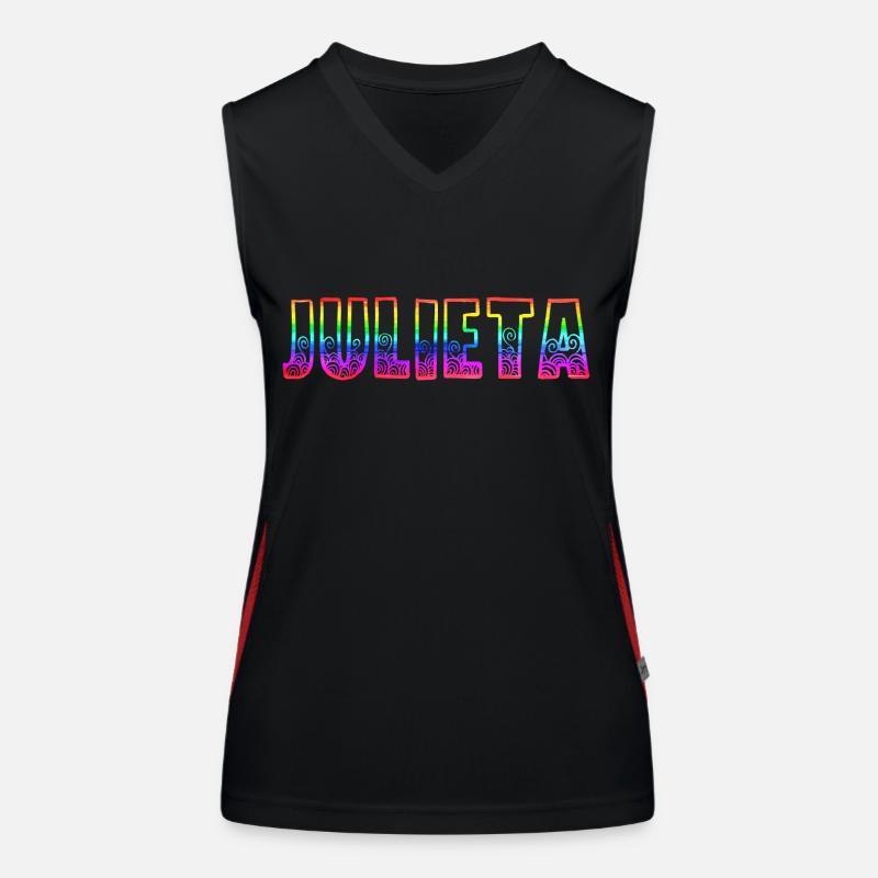 julieta rs regenbogen Funktionelles Kontrast-Tank Top für Frauen