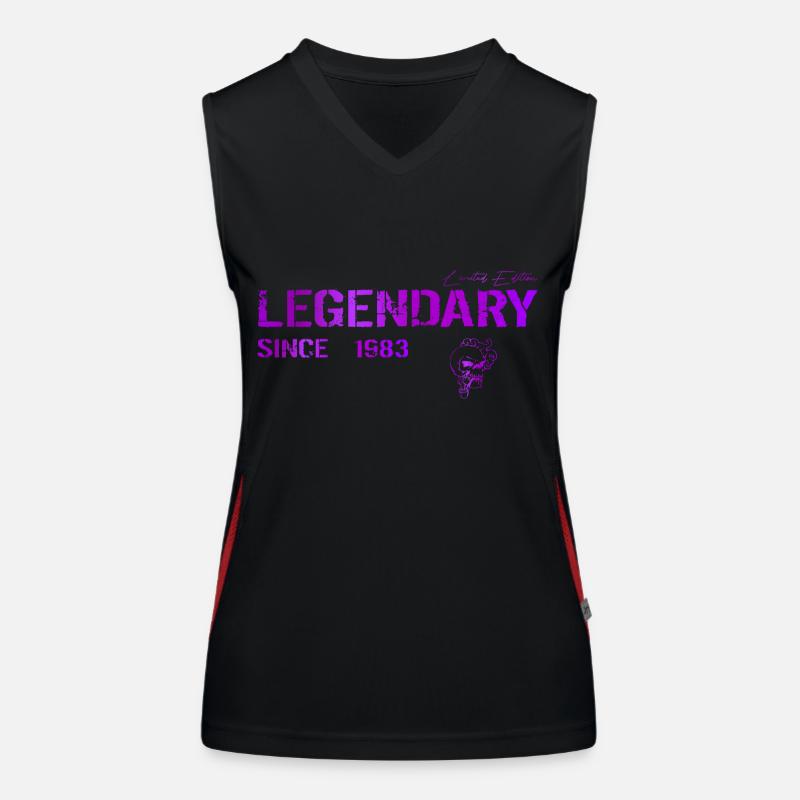 Legendary since 1983 Gift Women's Functional Contrast Tank Top