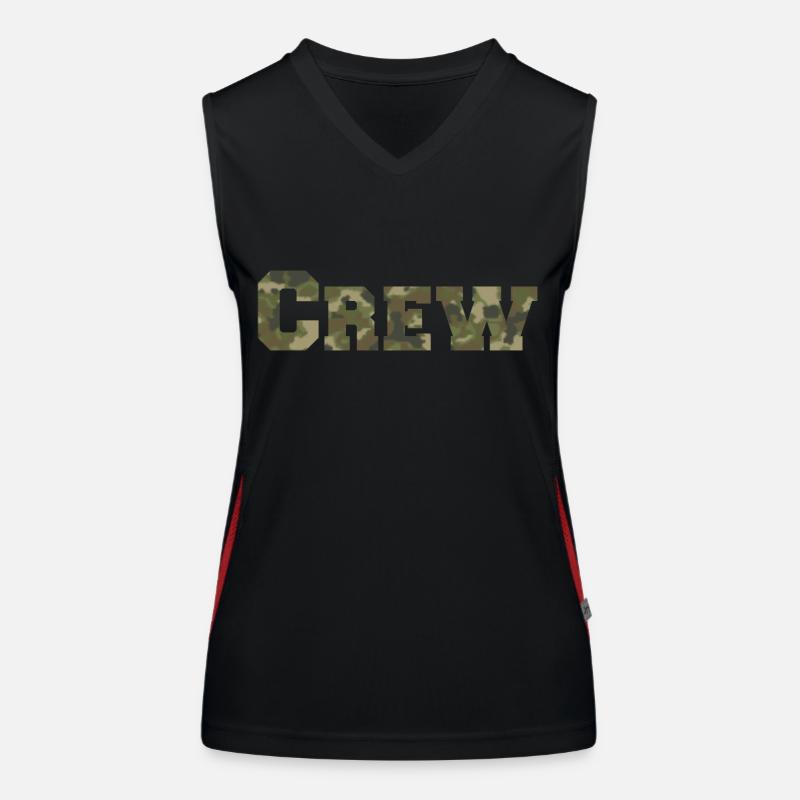 Crew Funktionelles Kontrast-Tank Top für Frauen