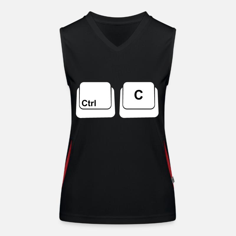 Ctrl C Ctrl V Family Father and Son Women's Functional Contrast Tank Top