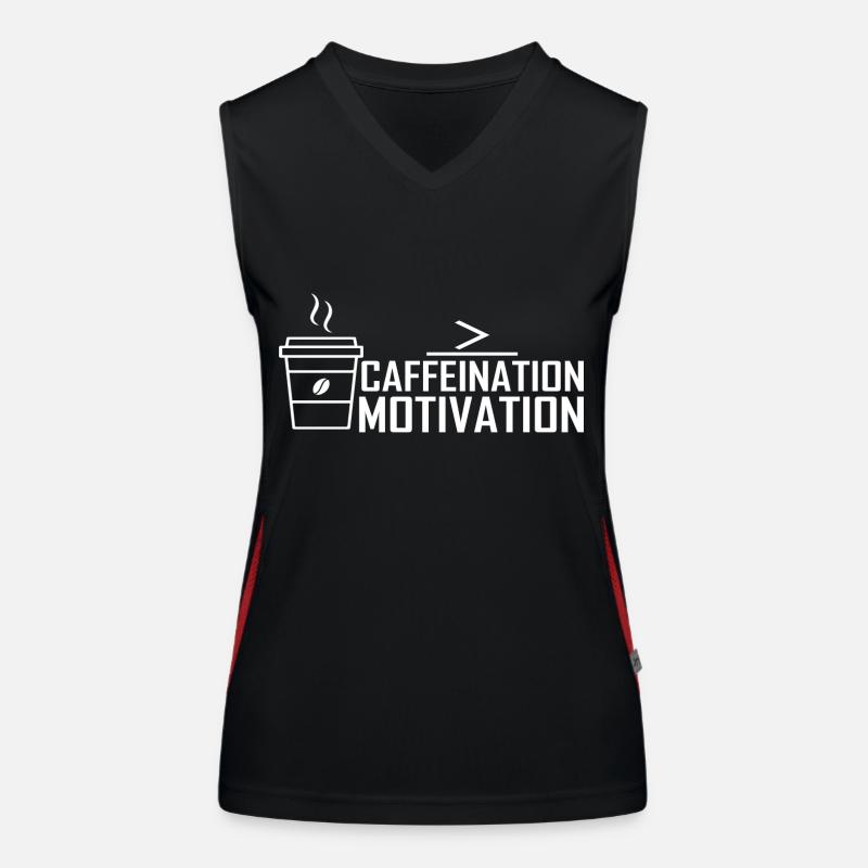 Caffeine Motivation Women's Functional Contrast Tank Top