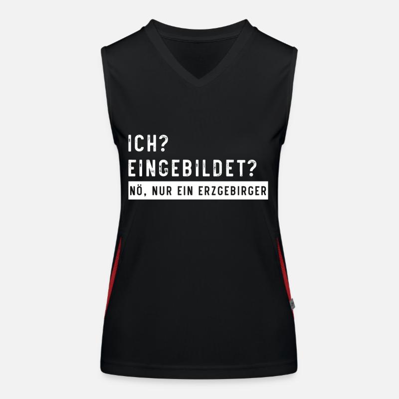 Eingebildet Erzgebirge Funktionelles Kontrast-Tank Top für Frauen