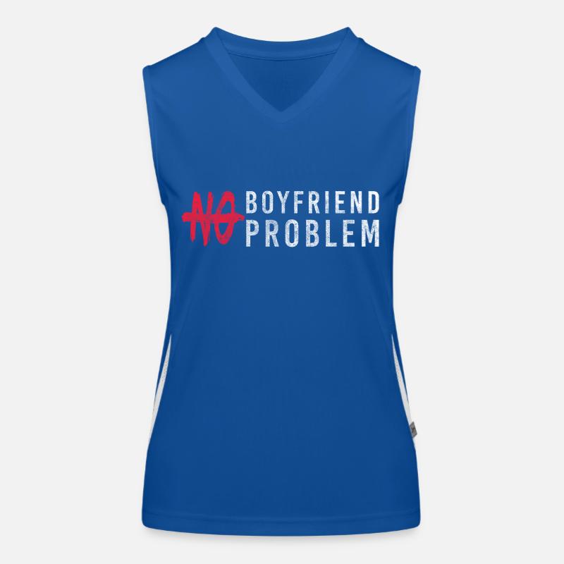 Problem Spaß Satire Sarkasmus Funktionelles Kontrast-Tank Top für Frauen