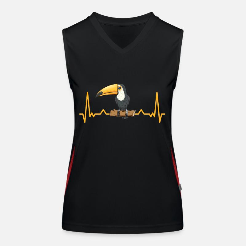 Toucan Bird Rainforest Women's Functional Contrast Tank Top