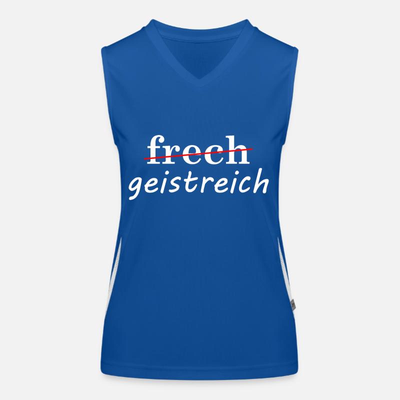 Frech Wortspiel Euphemismus Funktionelles Kontrast-Tank Top für Frauen
