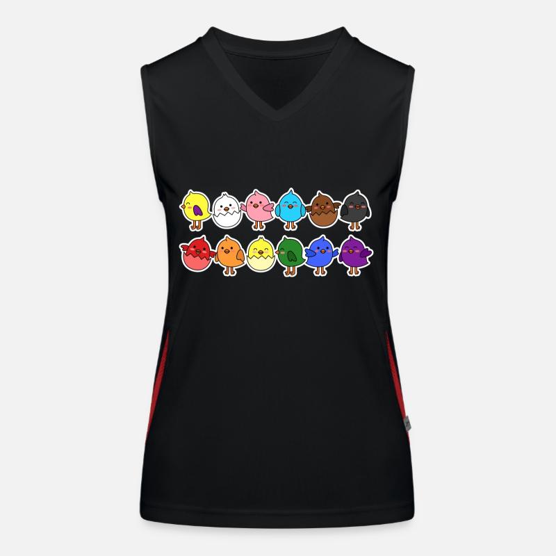 Pride Progress Flag Chick for Equality Débardeur respirant contrasté Femme