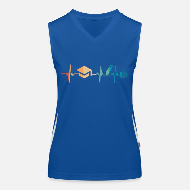 Heartbeat Teaching Women's Functional Contrast Tank Top