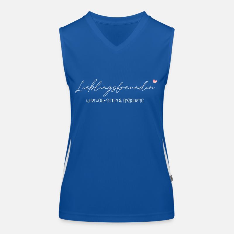 Lieblingsfreundin Funktionelles Kontrast-Tank Top für Frauen