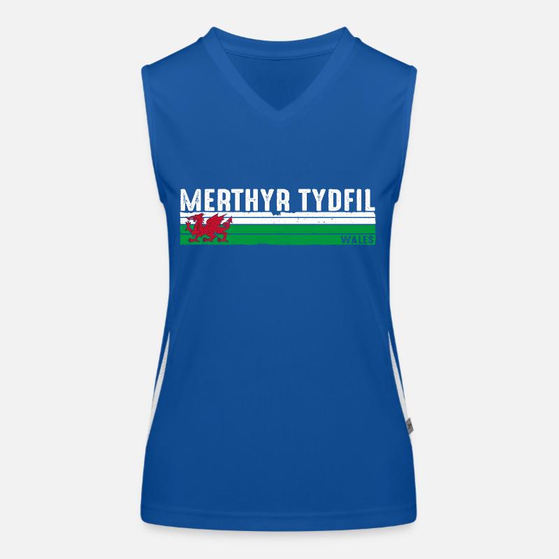 Merthyr Tydfil: Walisisches Erbe und landschaftliche Schönheit Funktionelles Kontrast-Tank Top für Frauen