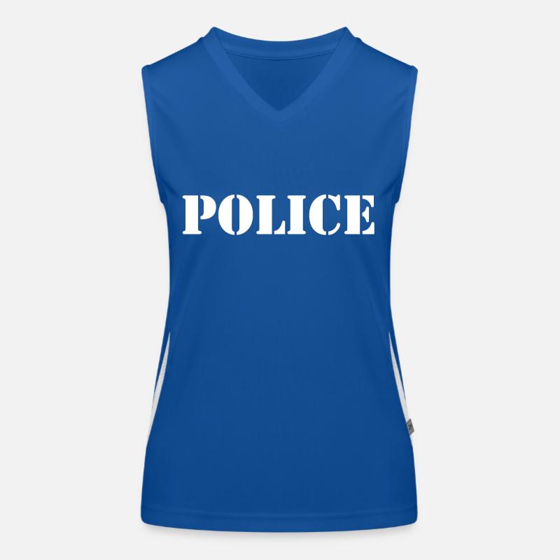 Polizei Funktionelles Kontrast-Tank Top für Frauen