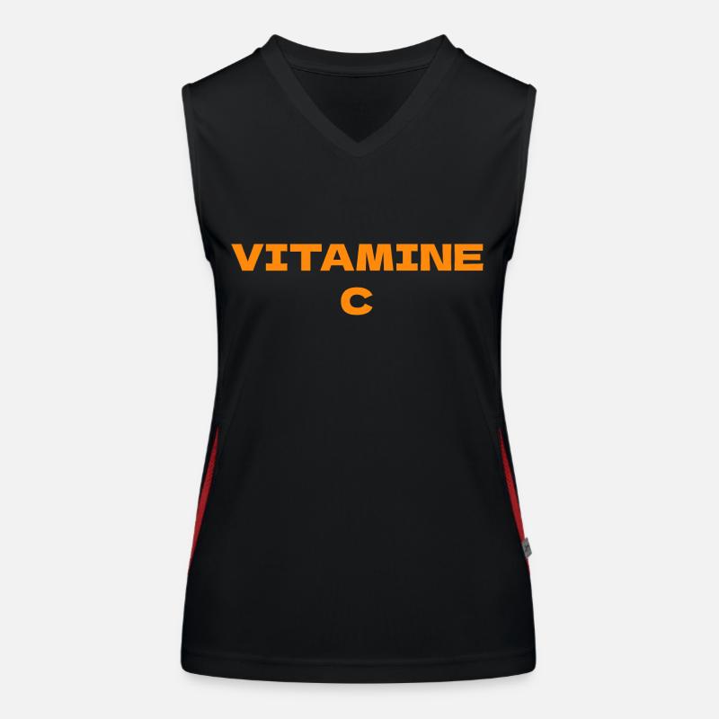 vitamine c Débardeur respirant contrasté Femme