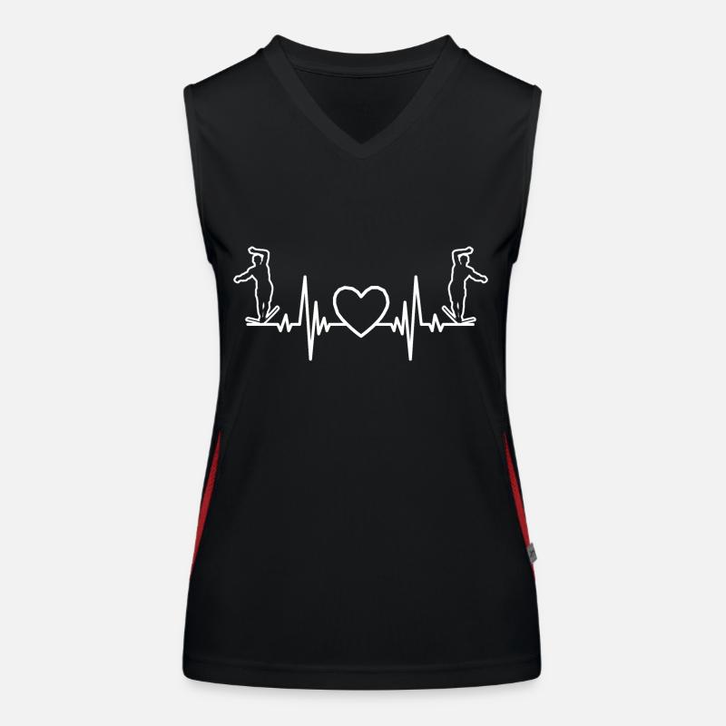 Slackline Tricklining Geschenk Slackliner Funktionelles Kontrast-Tank Top für Frauen