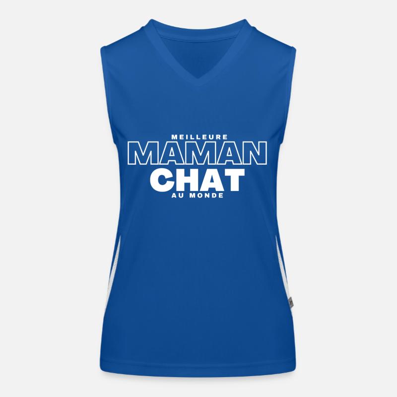 Maman chat Débardeur respirant contrasté Femme