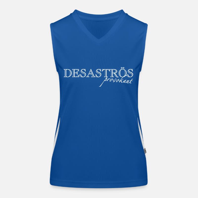 𝔻𝔼𝕊𝔸𝕊𝕋ℝÖ𝕊 𝖕𝖗𝖔𝖛𝖔𝖐𝖆𝖓𝖙 𝖜𝖍𝖎𝖙𝖊 Funktionelles Kontrast-Tank Top für Frauen