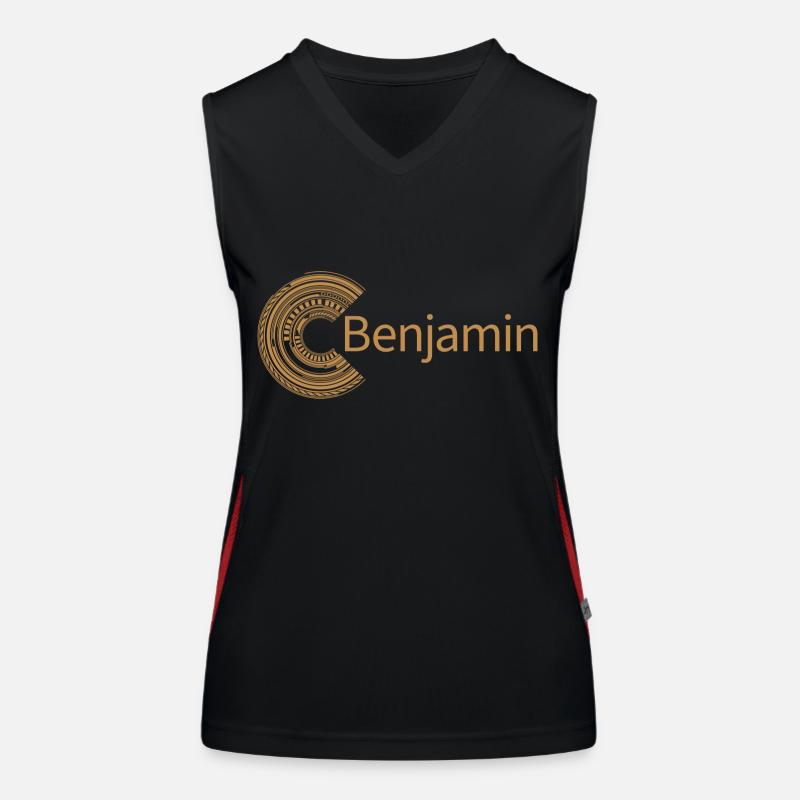 Für Benjamin Funktionelles Kontrast-Tank Top für Frauen