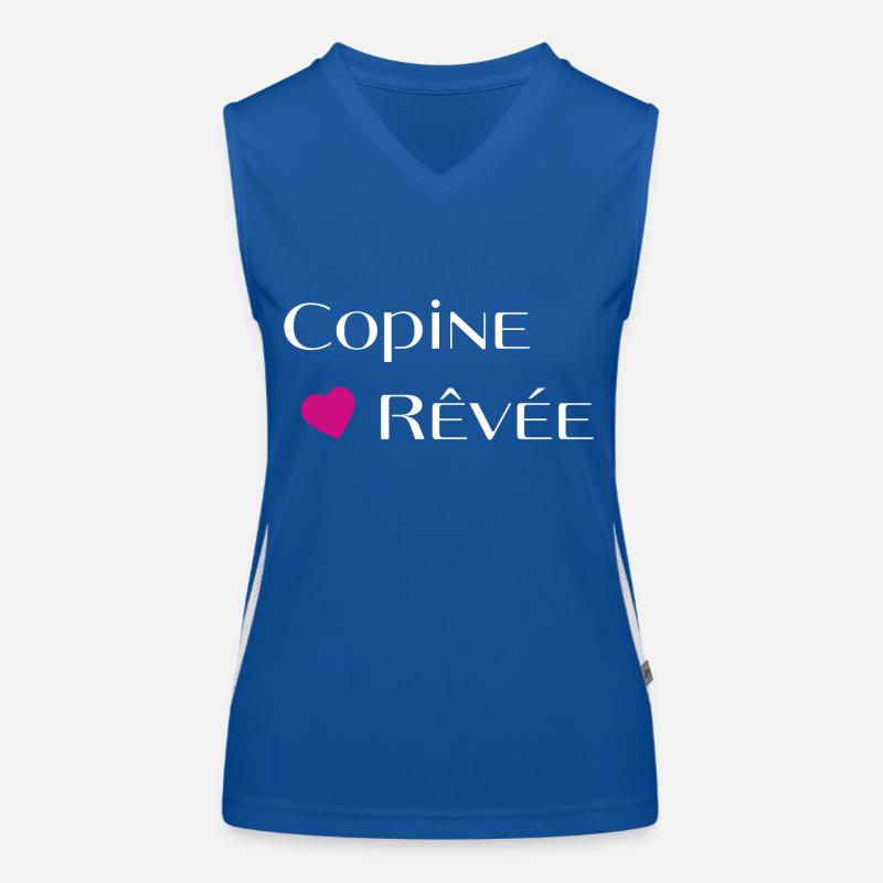 Copine rêvée Débardeur respirant contrasté Femme