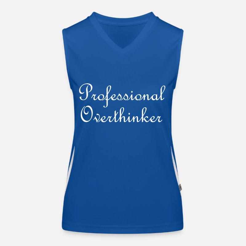 Professional overthinker Women's Functional Contrast Tank Top