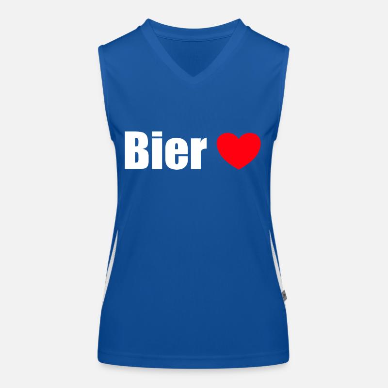 Bierliebe Funktionelles Kontrast-Tank Top für Frauen