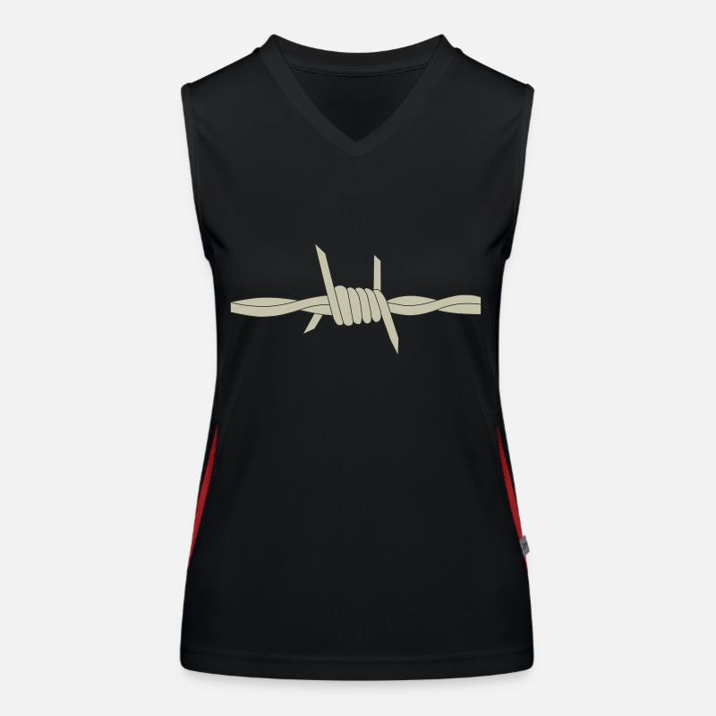 Stacheldraht Funktionelles Kontrast-Tank Top für Frauen