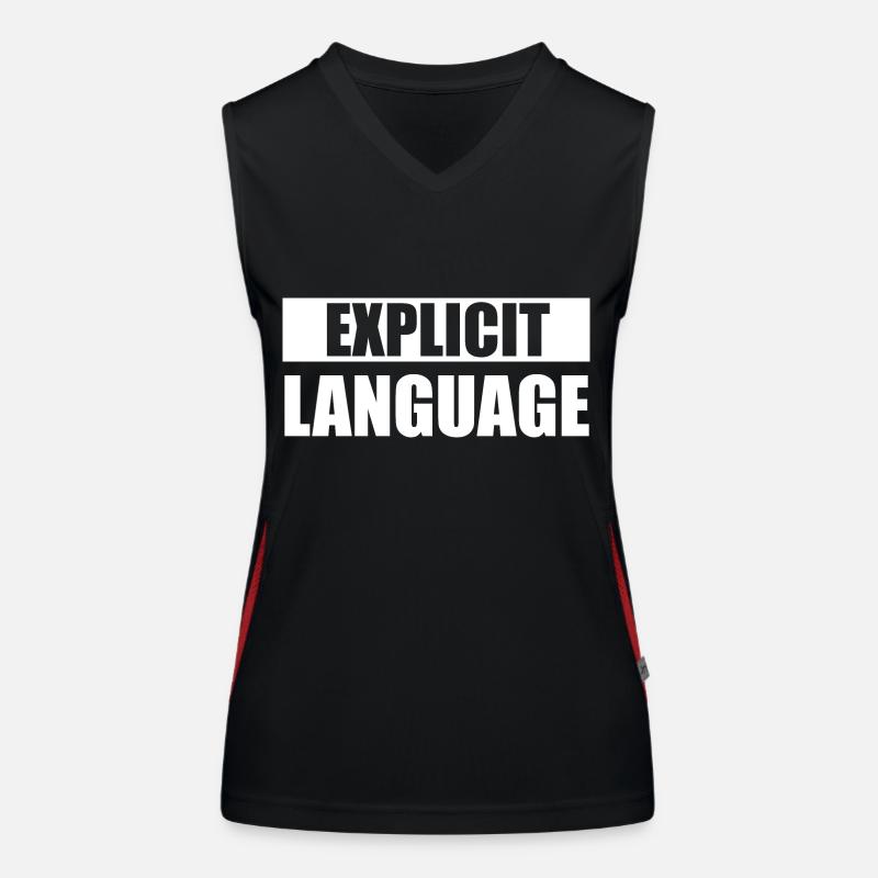 Explicite language Débardeur respirant contrasté Femme