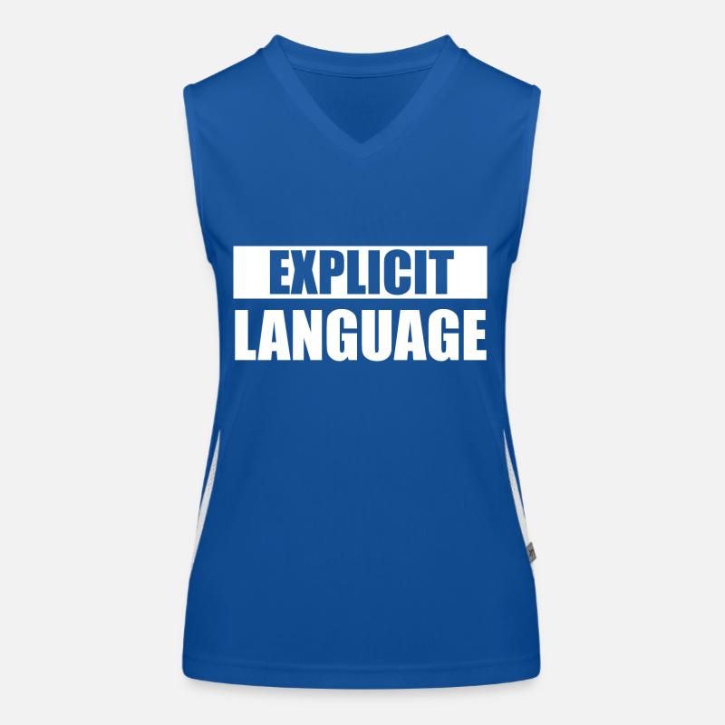 Explicite language Débardeur respirant contrasté Femme