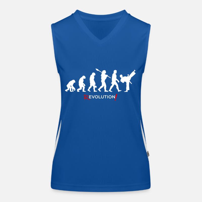 Revolution - Evolution Man Fun Twist 16 Women's Functional Contrast Tank Top