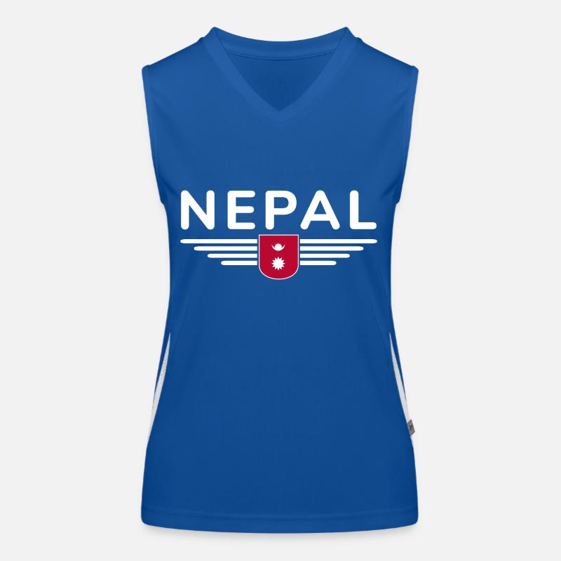 Nepal Design – Himalayan Adventure Women's Functional Contrast Tank Top