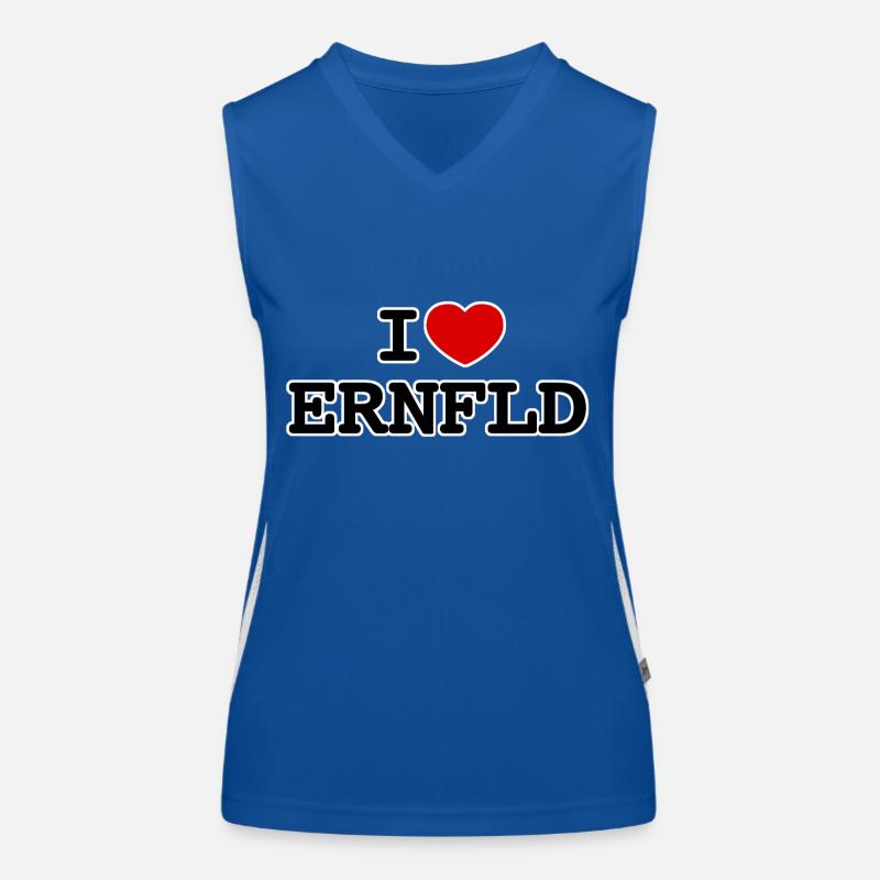 I ❤️ ERNFLD | Köln Ehrenfeld Funktionelles Kontrast-Tank Top für Frauen
