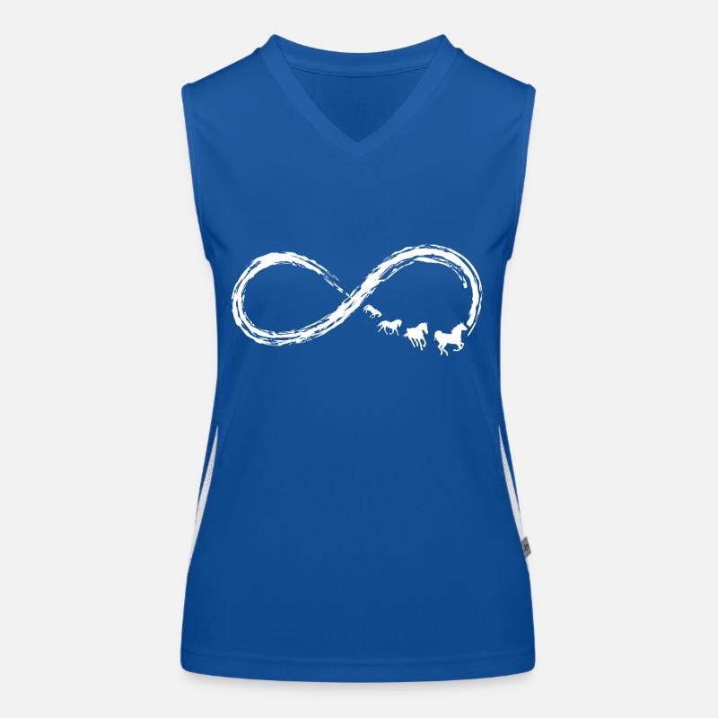 Pferd Liebe unendlich Funktionelles Kontrast-Tank Top für Frauen
