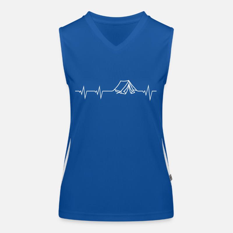Flatlines Zelt Funktionelles Kontrast-Tank Top für Frauen